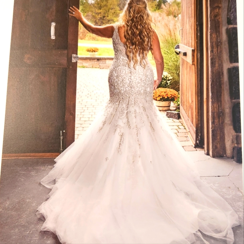 Allure Couture authentic mermaid wedding dress C369